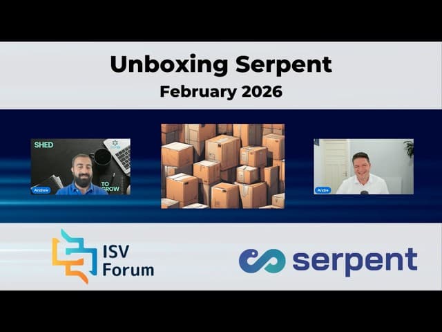 Andre van Kampen presenting Serpent at ISV Forum